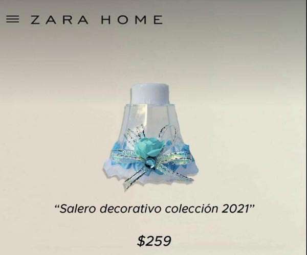 Memes Zara Home, Salero decorativo 2021