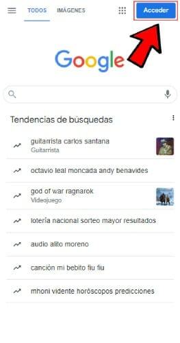 Accede para crear una cuenta de gmail