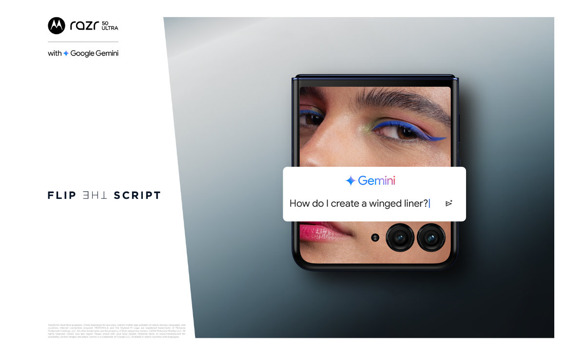 Moto Razr con gemini